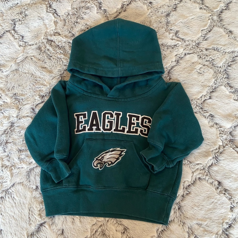 Philadelphia EAGLES kids green sweatshirt size 12 months